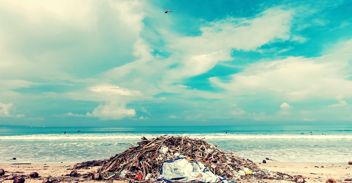 Travel to Bali in mid November - Photo of Trash Lot on Shore