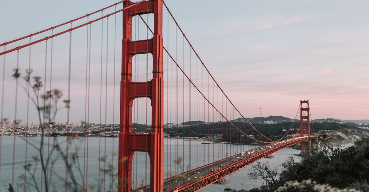 Travel to Colombia connecting through the USA [duplicate] - Golden Gate Bridge