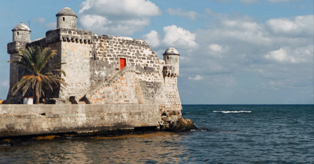 Travel to Cuba directly as Canadian from Boston Logan - The Cojimar Castle on the Coast of Havana Vuba