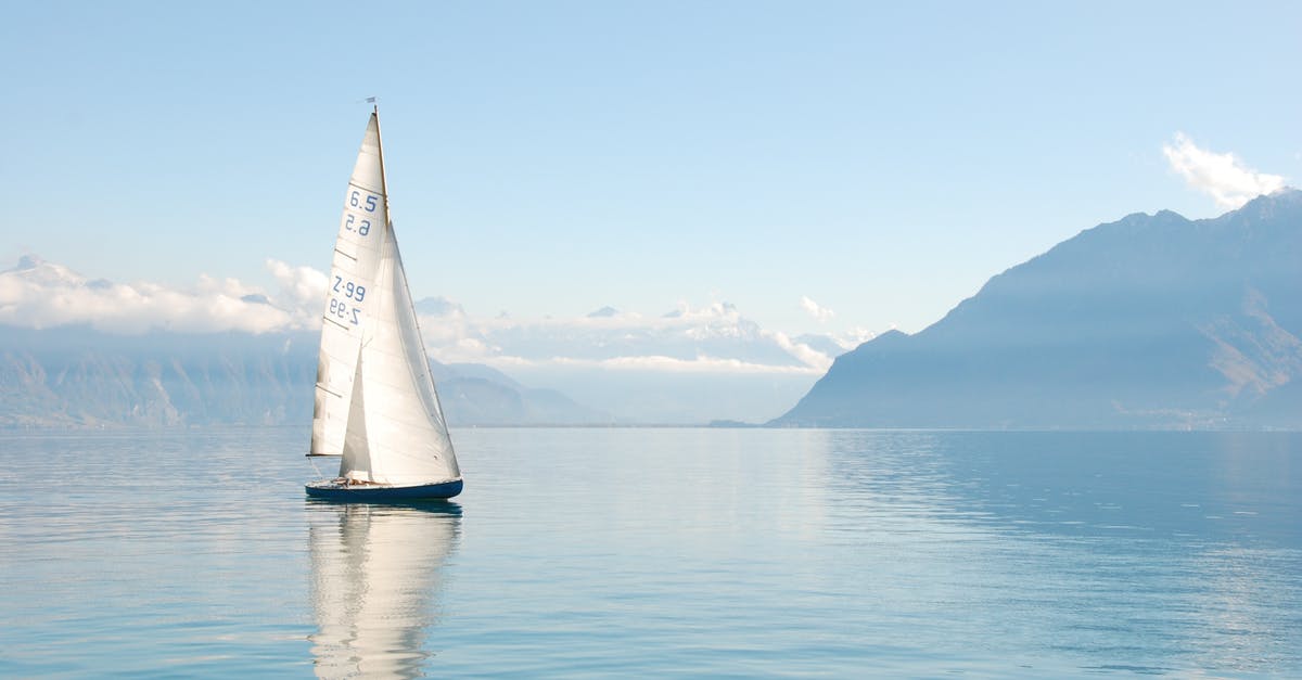 Travel to Faroe Island by cargo ship - White Sailboat on Water