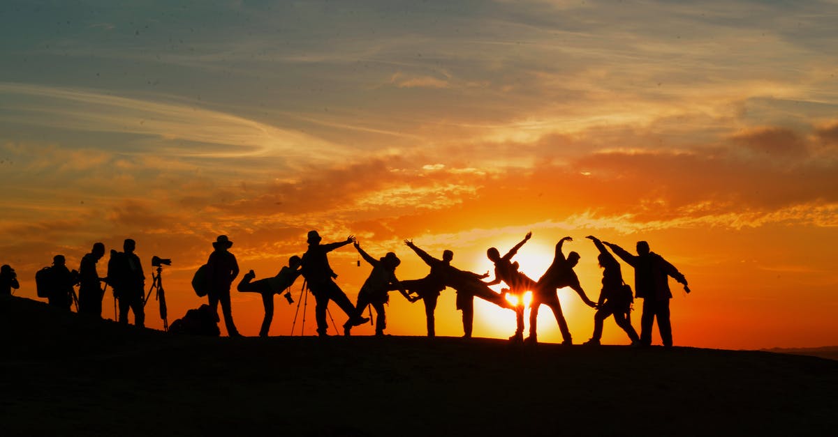 Travel to Netherlands together with non-EU spouse - Silhouette of People during Golden Hour