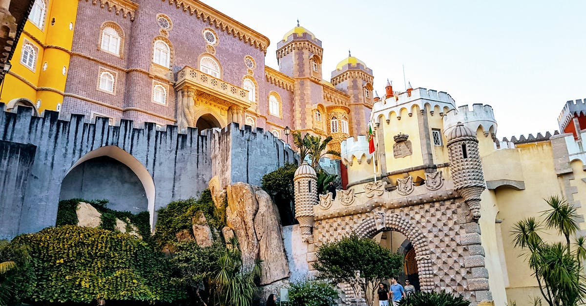 Travel to Portugal - Beige And Pink Castle