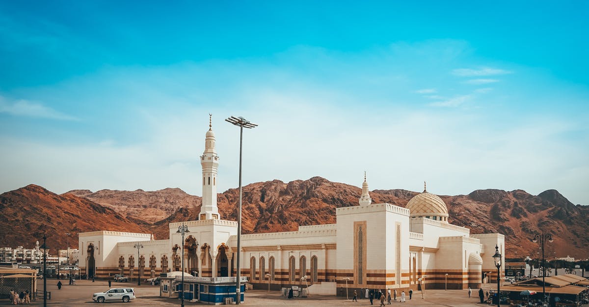 Travel to Saudi Arabia - People Walking Near Beige Concrete Building