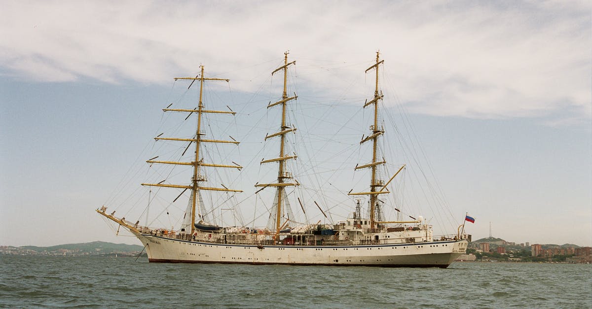 Travel to USA in cruise ship - White Clipper Ship on Ocean Under Cloudy Sky