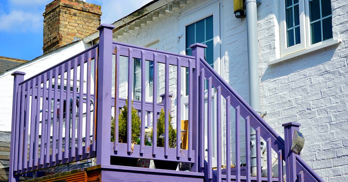 Travel with an UK residence card (EU family member) after Brexit - Purple Wooden Stairs and Handrail Under Sunny Sky