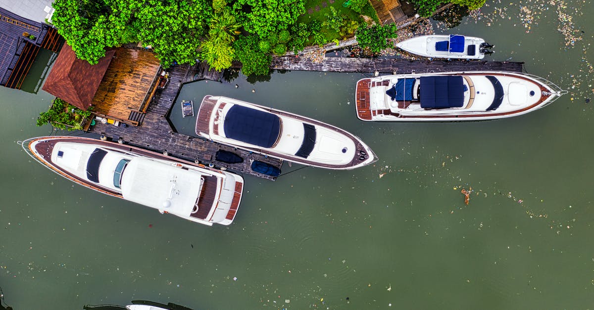 Traveling by sea from India to Indonesia - Top View Photo of Boats on Water