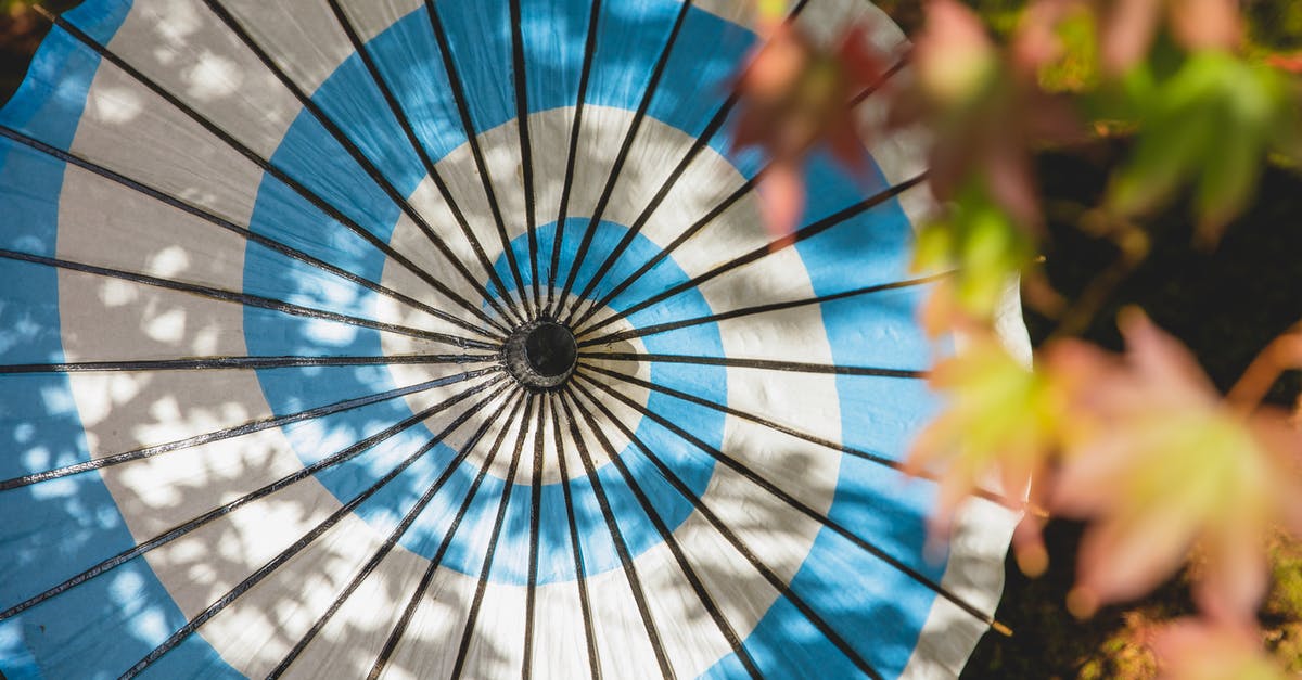 Traveling from Asia and transiting though Vancouver to Portland - Oiled paper Japanese umbrella