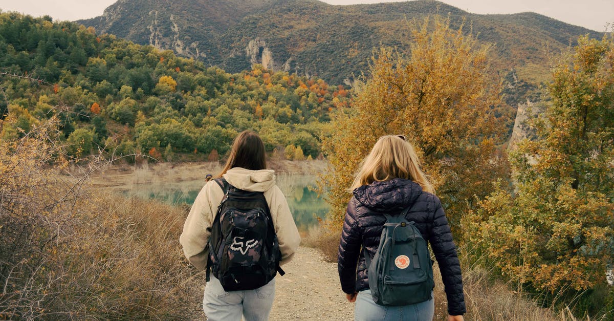 Traveling the Camino Trail during Covid - Women Carrying Backpacks Walking Together 