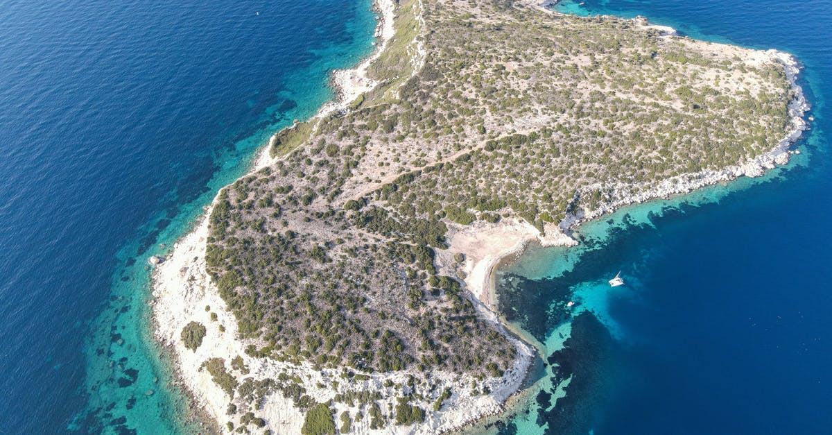 Traveling to Canada via Turkey - Aerial View of Island