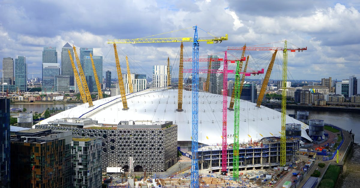 Traveling to Europe during a short term stay in London - Aerial Photography of Stadium