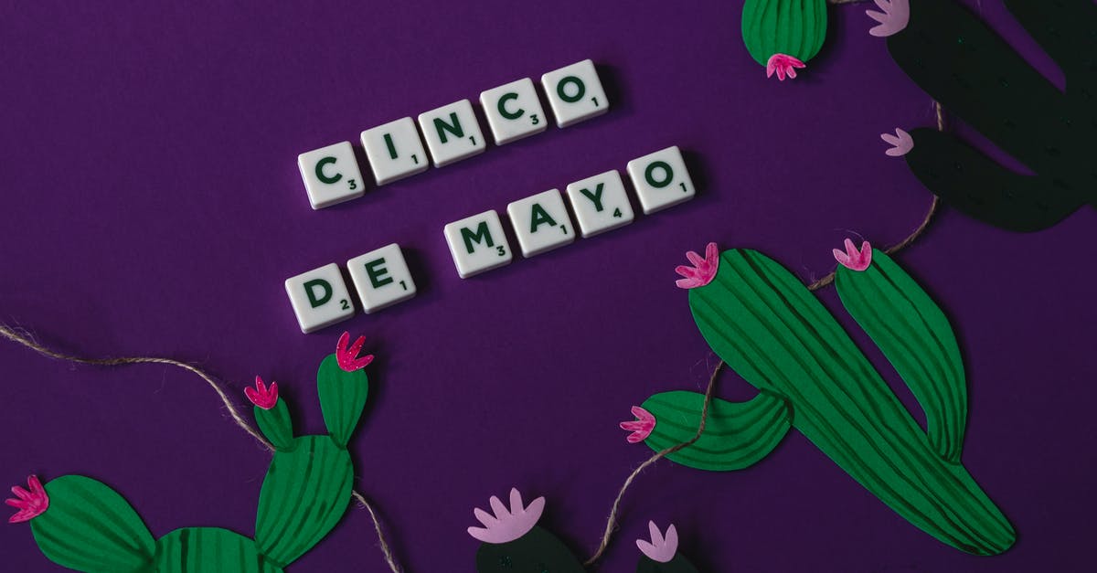 Traveling to the Dominican Republic with a Mexican passport/US resident card - Cinco De Mayo on Scrabble Tiles
