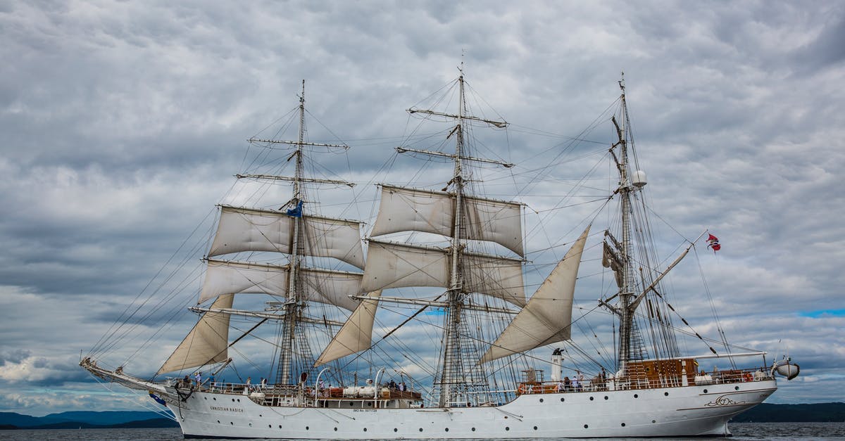 Travelling around Japan on a cruise ship - Gray Galleon Ship on Water