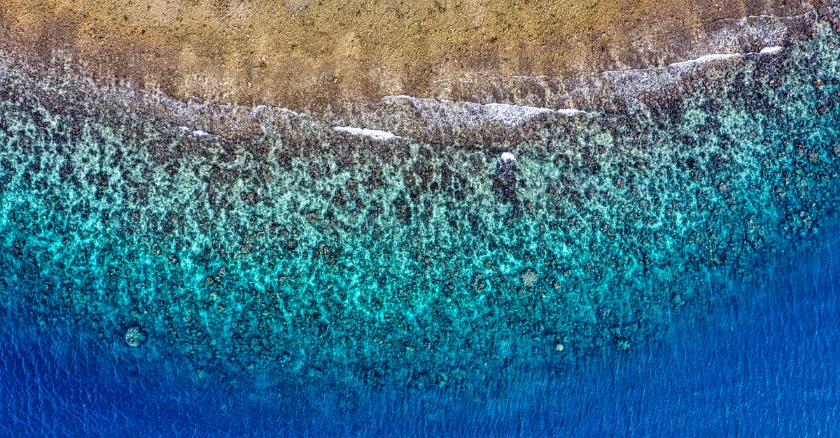 Travelling from Indonesia to New Zealand [duplicate] - Aerial Photo of Beach