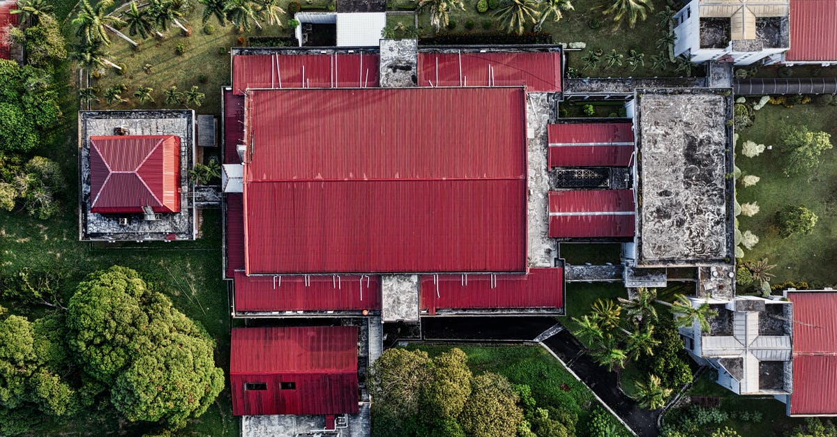 Travelling from Indonesia to New Zealand [duplicate] - Bird's Eye Photography of Red and White Building