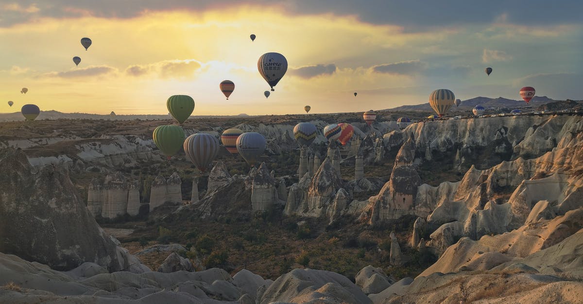 Travelling through Turkey with Russian Passport - Hot Air Balloons Flying Over Cappadocia in Nevsehir, Turkey