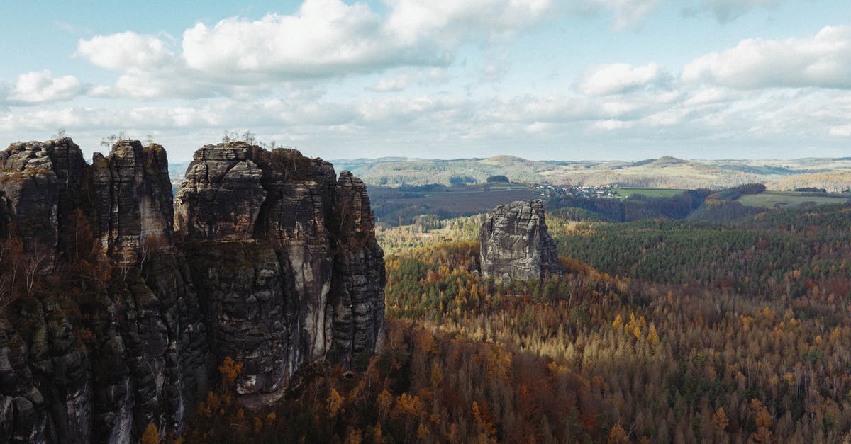 Travelling while Switzerland Residence Permit is processing? - Green and Brown Trees on Mountain Under White Clouds