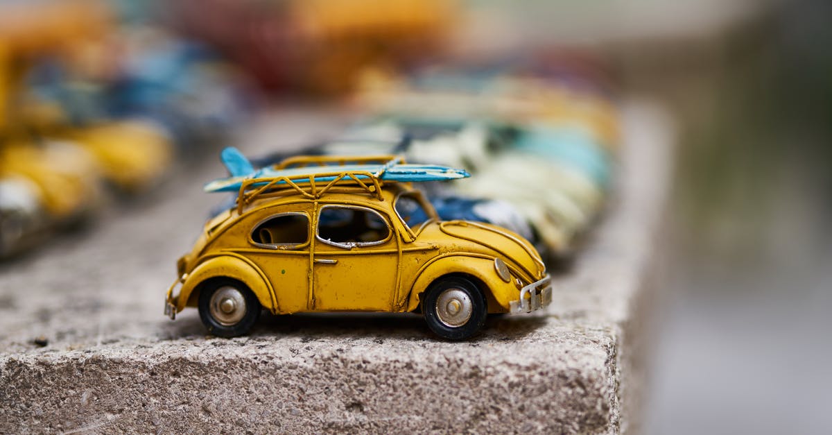 Travelling with small fold up wheelchair [closed] - Yellow Volkswagen Beetle Scale Model