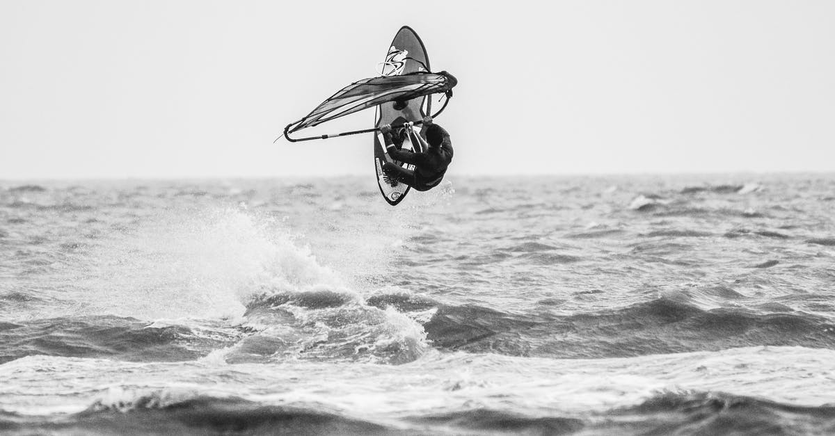 Trick to breaking down air routes - Man Riding Wind Surf