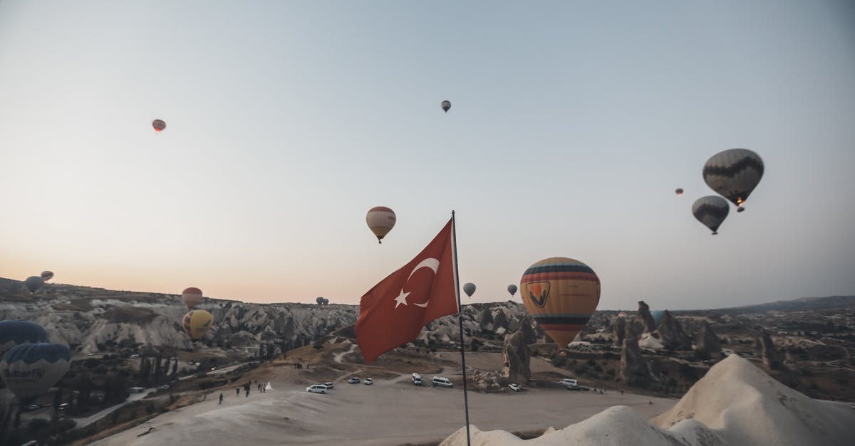 Turkey E-Visa Requirement - Red and Yellow Hot Air Balloons on the Sky