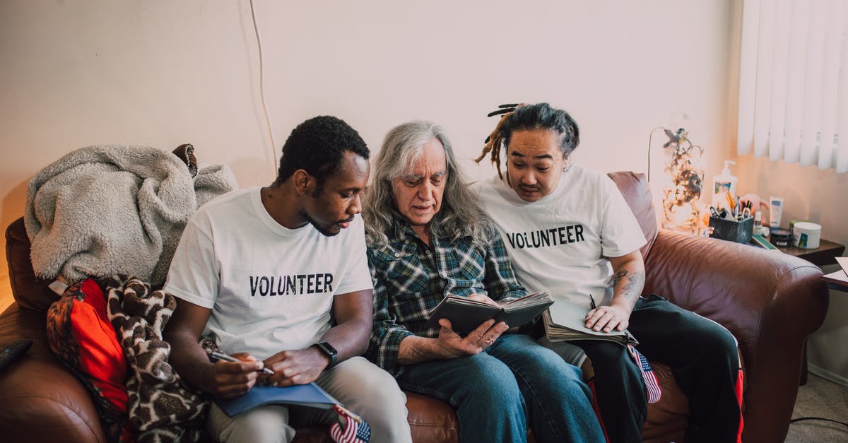 TWIC holders skipping interview? - Man in White Crew Neck T-shirt Sitting Beside Woman in Gray Sweater