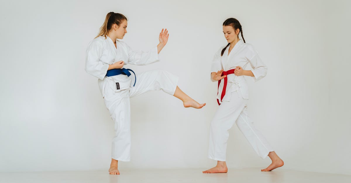 Two passports entering Schengen? - Two Girls in Kimonos Showing Karate Fight