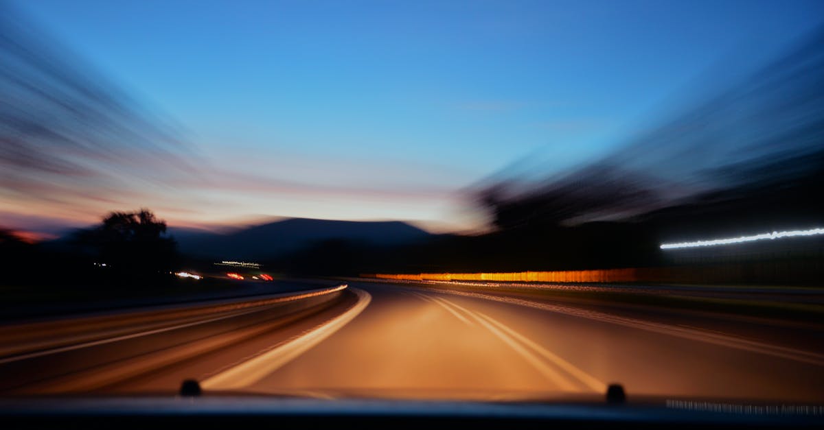 UK Motorway Slip Roads - Speed Limit - Asphalt Road Timelapse Photography