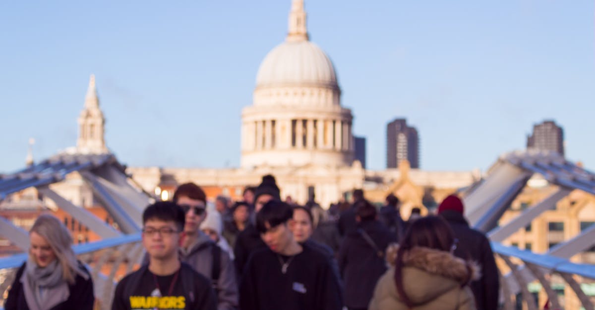 UK tourist VAT refund - People Walking on Landmark