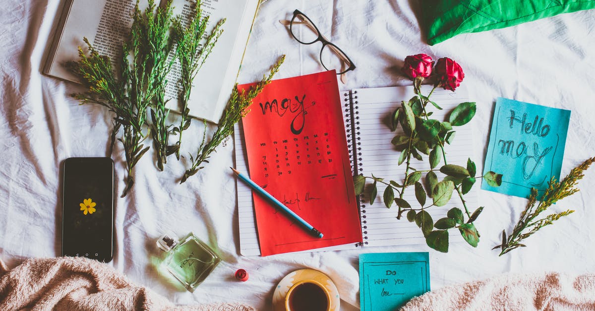 Unable to book performance in May at Paris Opera? - From above of colorful calendar near plant sprigs and mug of hot drink on creased fabric with perfume and smartphone