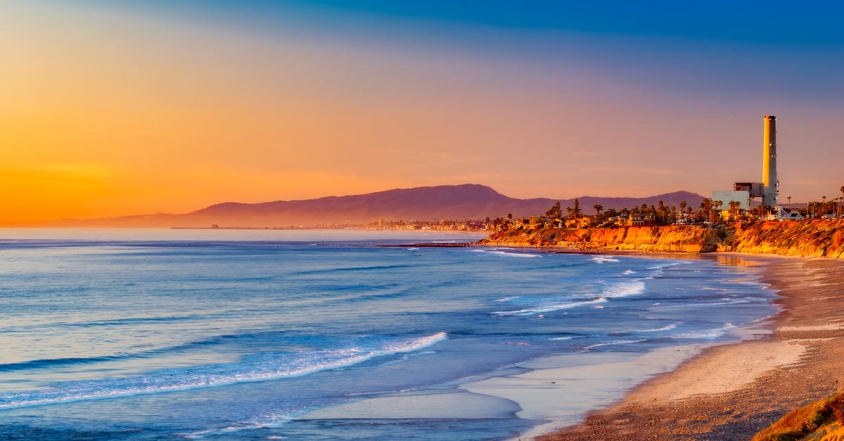 Unknown beach in California - Seashore