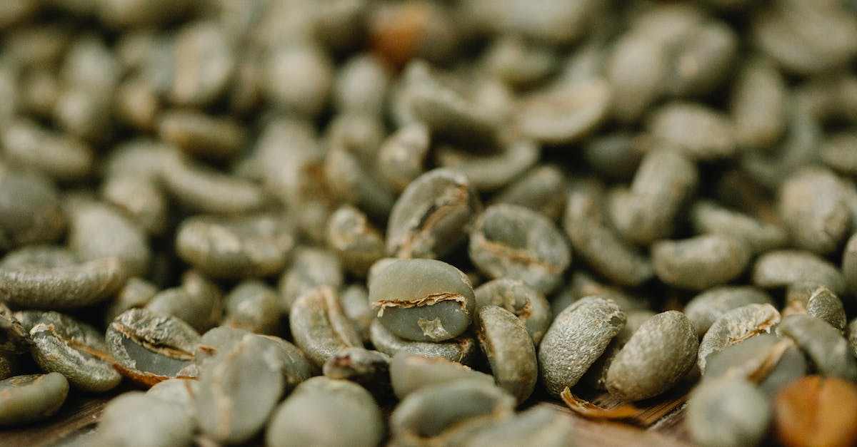 Unroasted coffee beans in La Paz, Bolivia - Heap of raw coffee beans drying in daytime