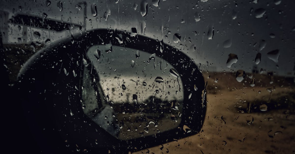 Upper East Side to I-95 South via Car [closed] - Car Window Panel With Water Droplets