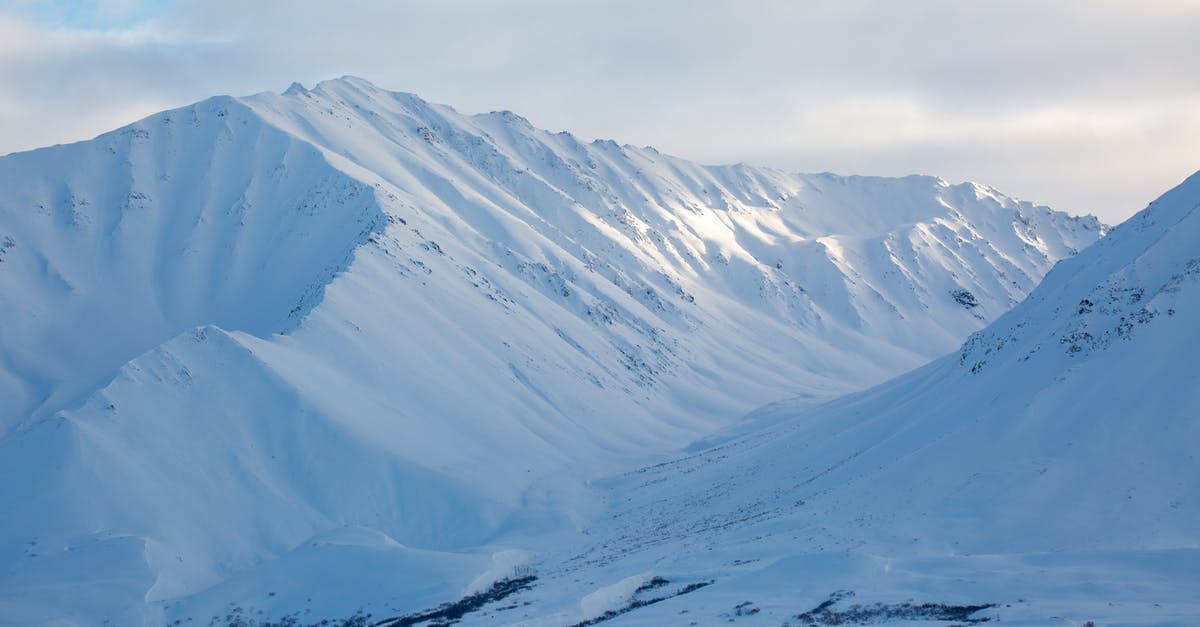 US Visa for Alaska cruise - the Snow Covered Tapper Creek in Alaska During Winter