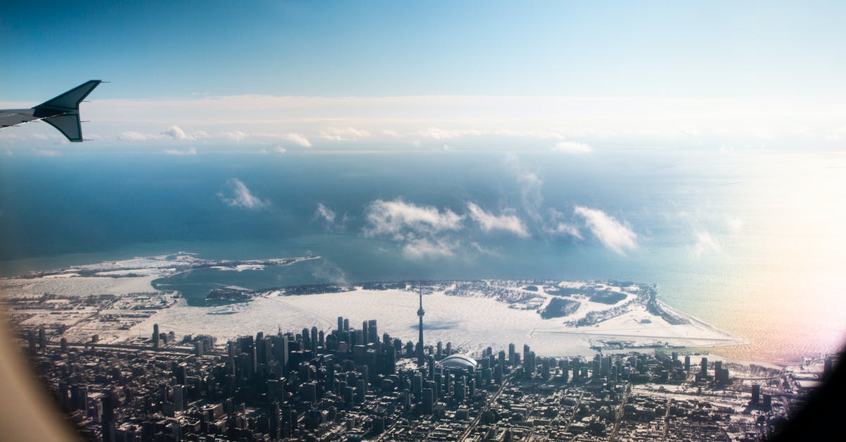 USA-Philippines flight via Toronto with US J1 visa - Aerial Photography of Buildings