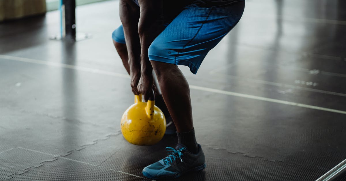 Using squat toilets with arthritic knees - Person Using Yellow Kettlebell