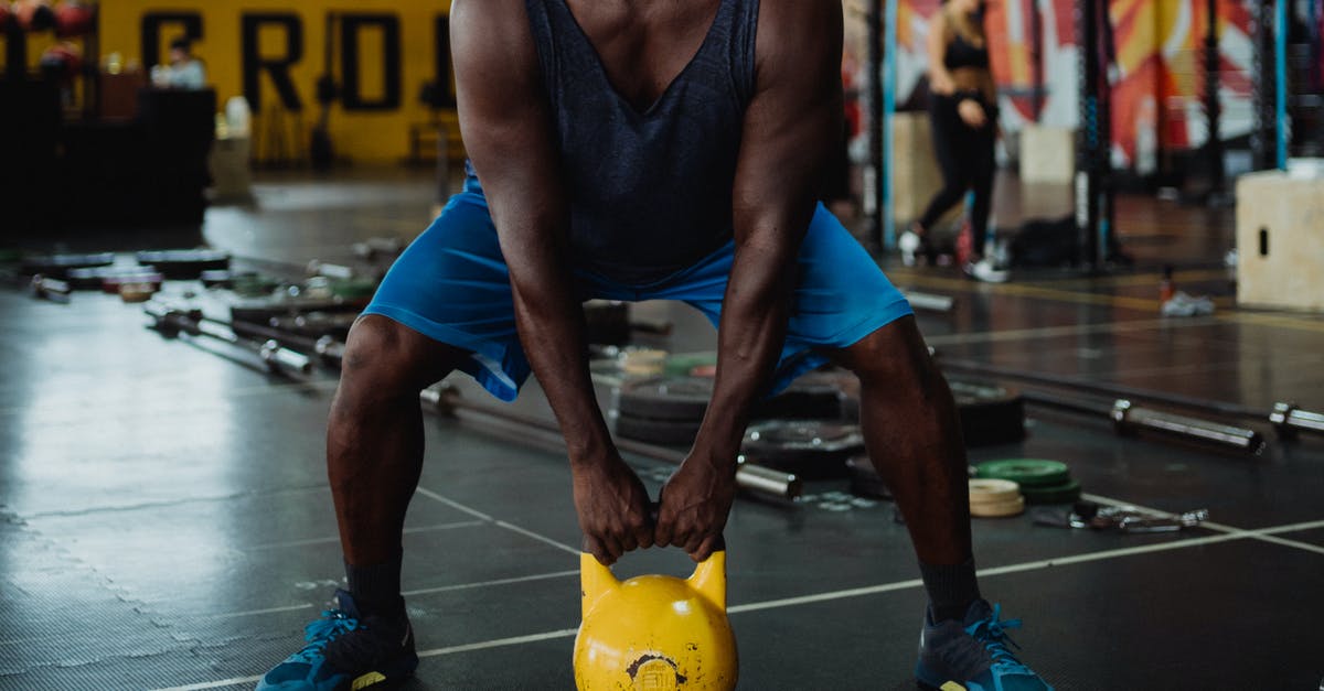 Using squat toilets with arthritic knees - Photo of Man Using Yellow Kettlebell