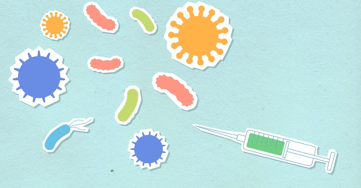 Various covid certificates for vaccinations done in Canada - Paper cutout of syringe and viruses