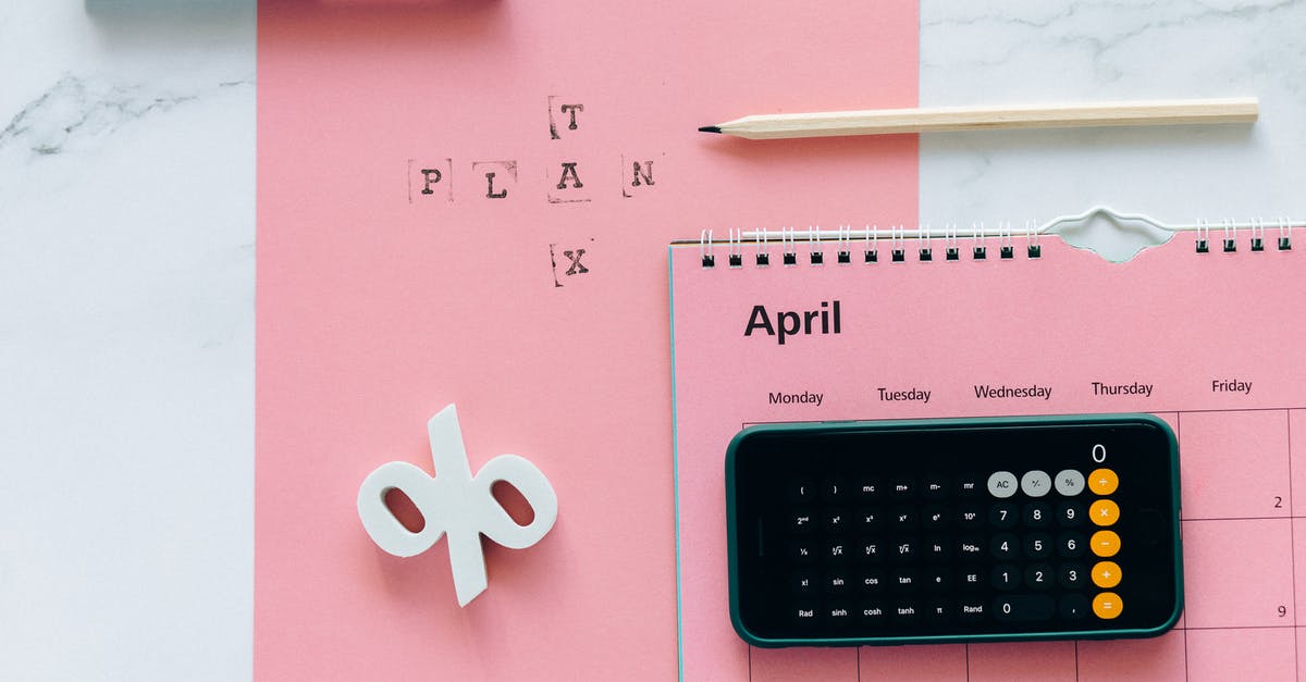 VAT Refund after returning home - April Calendar
