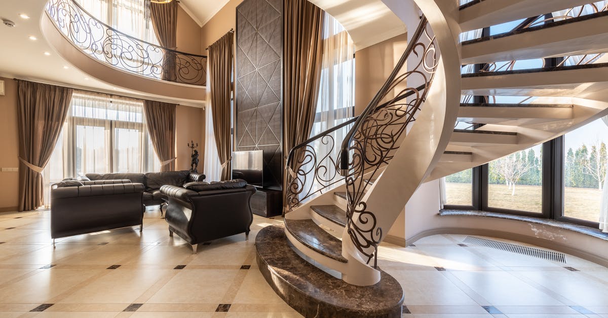 Vatican spiral staircase - Interior of luxury house with staircase