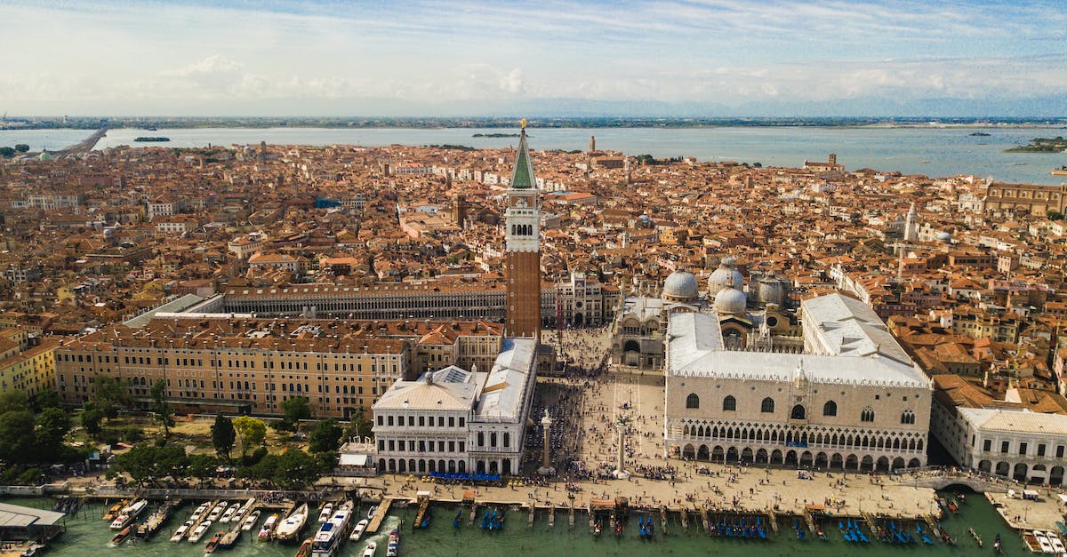 Venice Marco Polo Airport to Venice - Aerial View of City Buildings