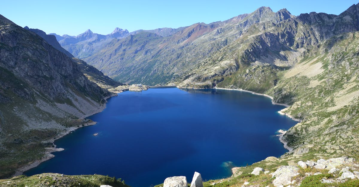 Via ferratas in Pyrenees - Aerial View of Lake during Daytime