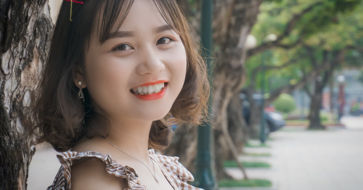 Vietnamese customs/paperwork - Woman in Black and White Polka Dot Sleeveless Dress Smiling