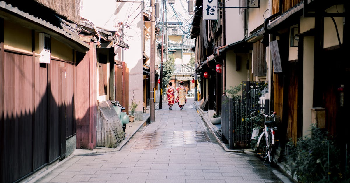 Visa, 17 yr old, traveling alone, meeting the Parents, Japan - Women Walking on The Road In Their Traditional Wear