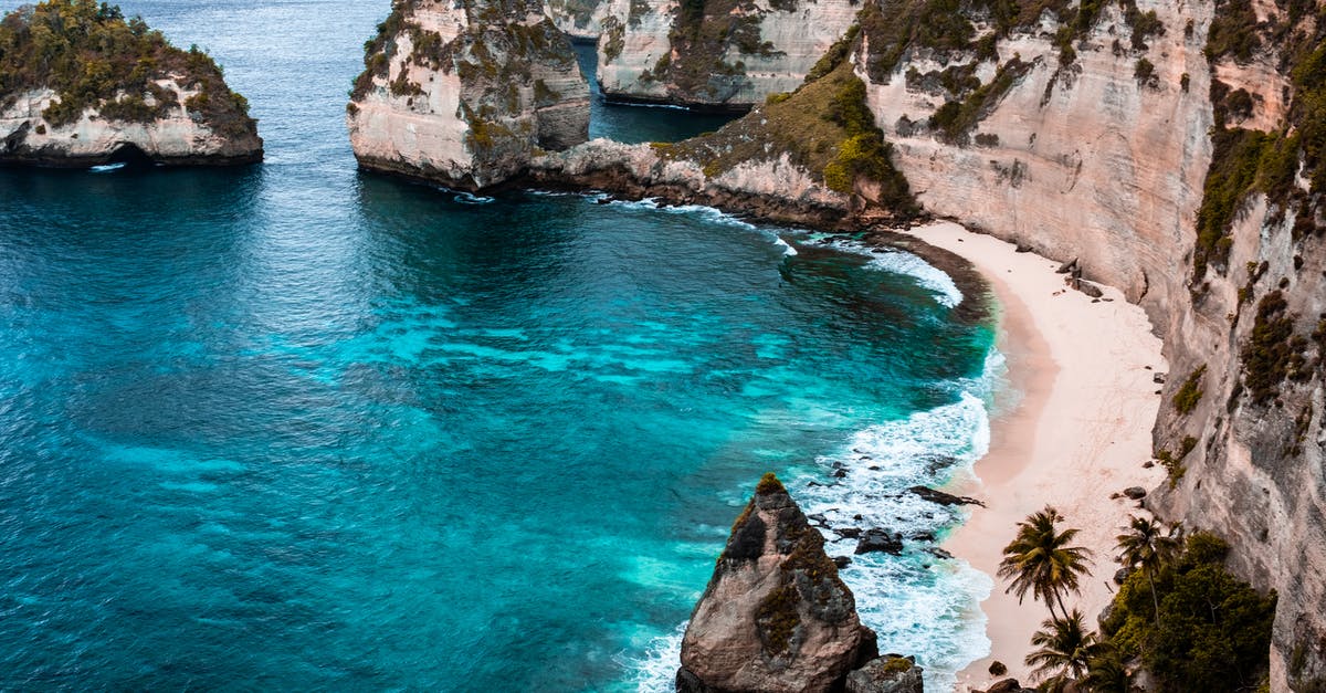 Visa and Immigration delays on arrival in Denpasar, Bali, Indonesia - High Angle Photo of Beach