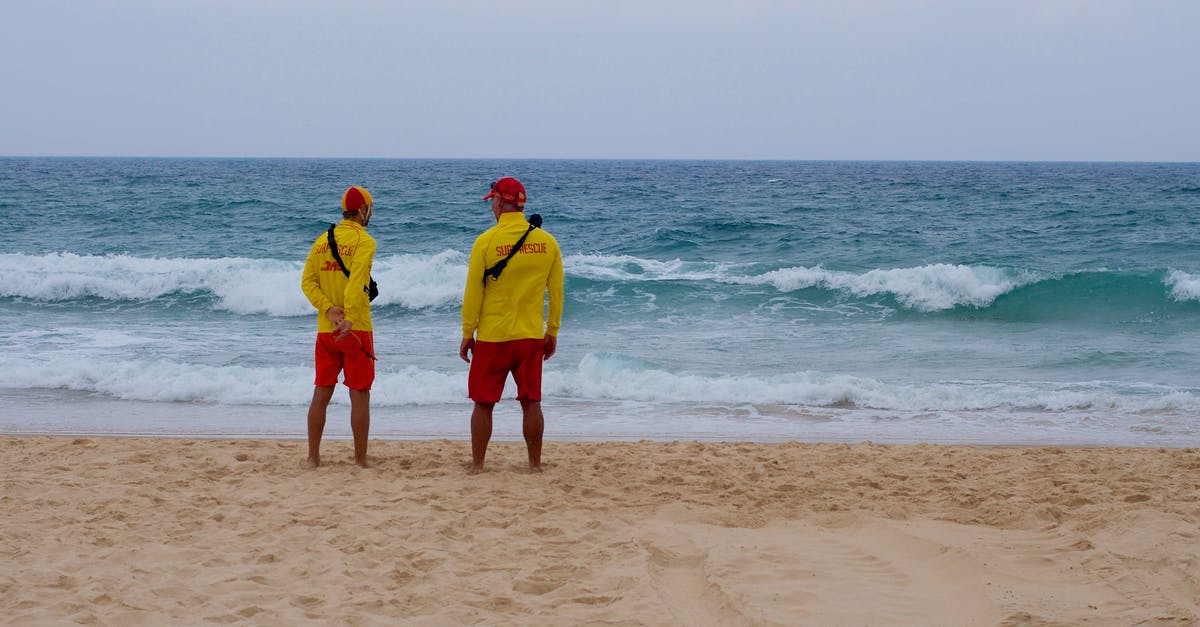 Visa for dual Australian citizen child to visit Australia - 2 Men in Yellow Shirt Standing on Beach