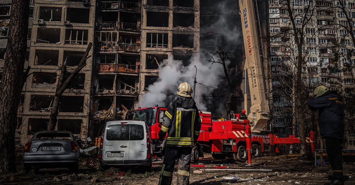 Visa for Ukraine for Iranian citizens - Russian rocket hit a residential building, Kyiv, March 15