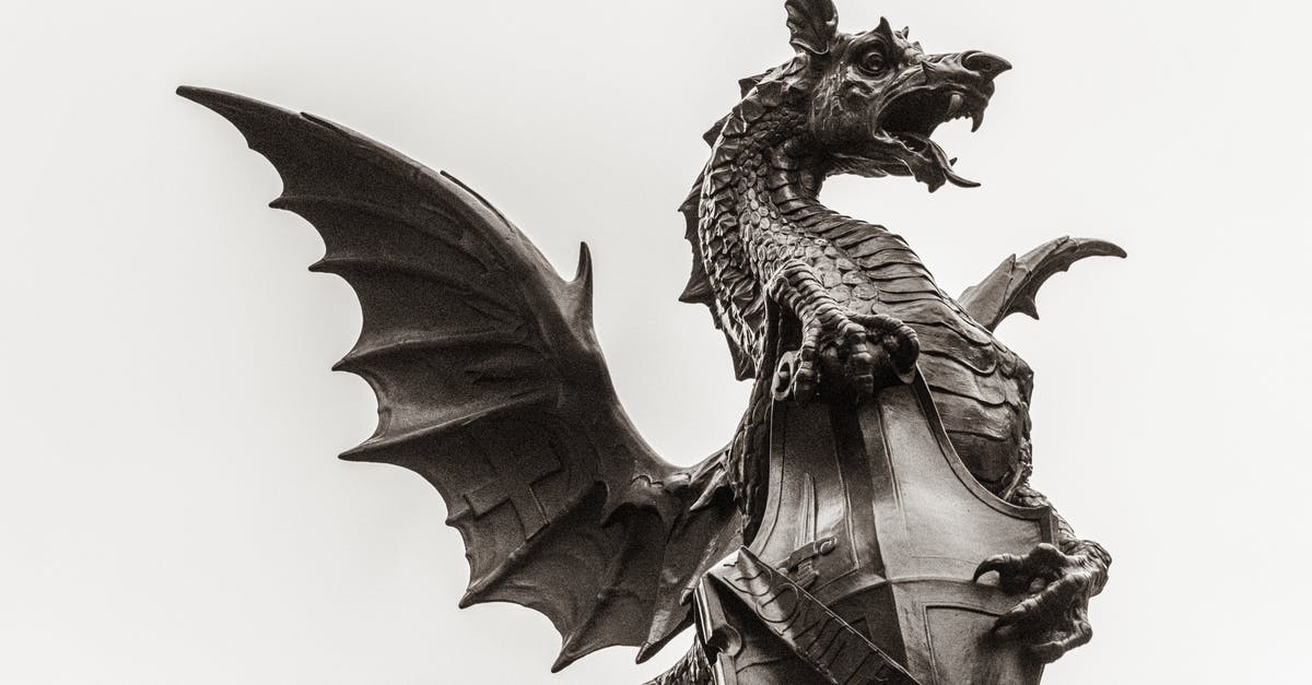 Visa requirement for UK - Brown Dragon Statue in White Background