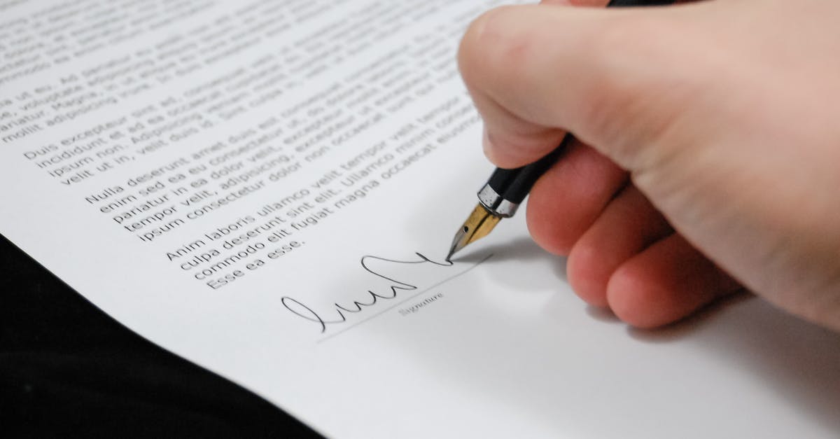 Visa thru a lawyer [closed] - Person Signing in Documentation Paper