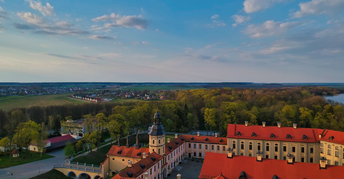 Visa to Belarus when traveling Belarus-Russia-Belarus - Ancient castle located in peaceful town