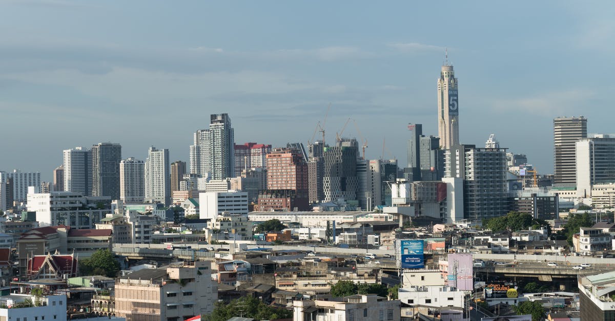 Visit to Bangkok for Canadian expatriate - Bangkok Thailand Skyline in a Clear Day