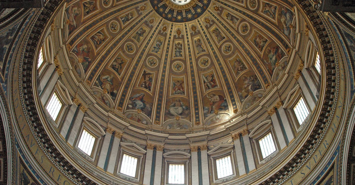 visit to Rome with Croatian Visa - Low Angle Shot of the Dome of St. Peter's Basilica